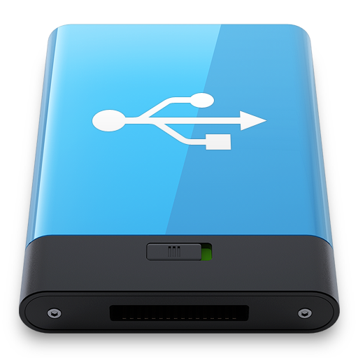 Blue USB W Icon 512x512 png